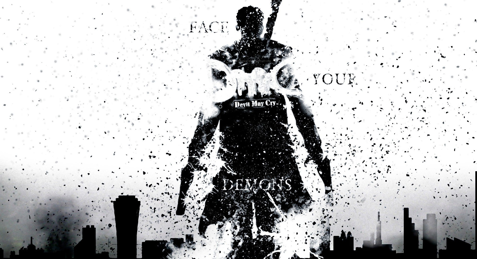 face your demons wallpaper dante dmc devil may cry