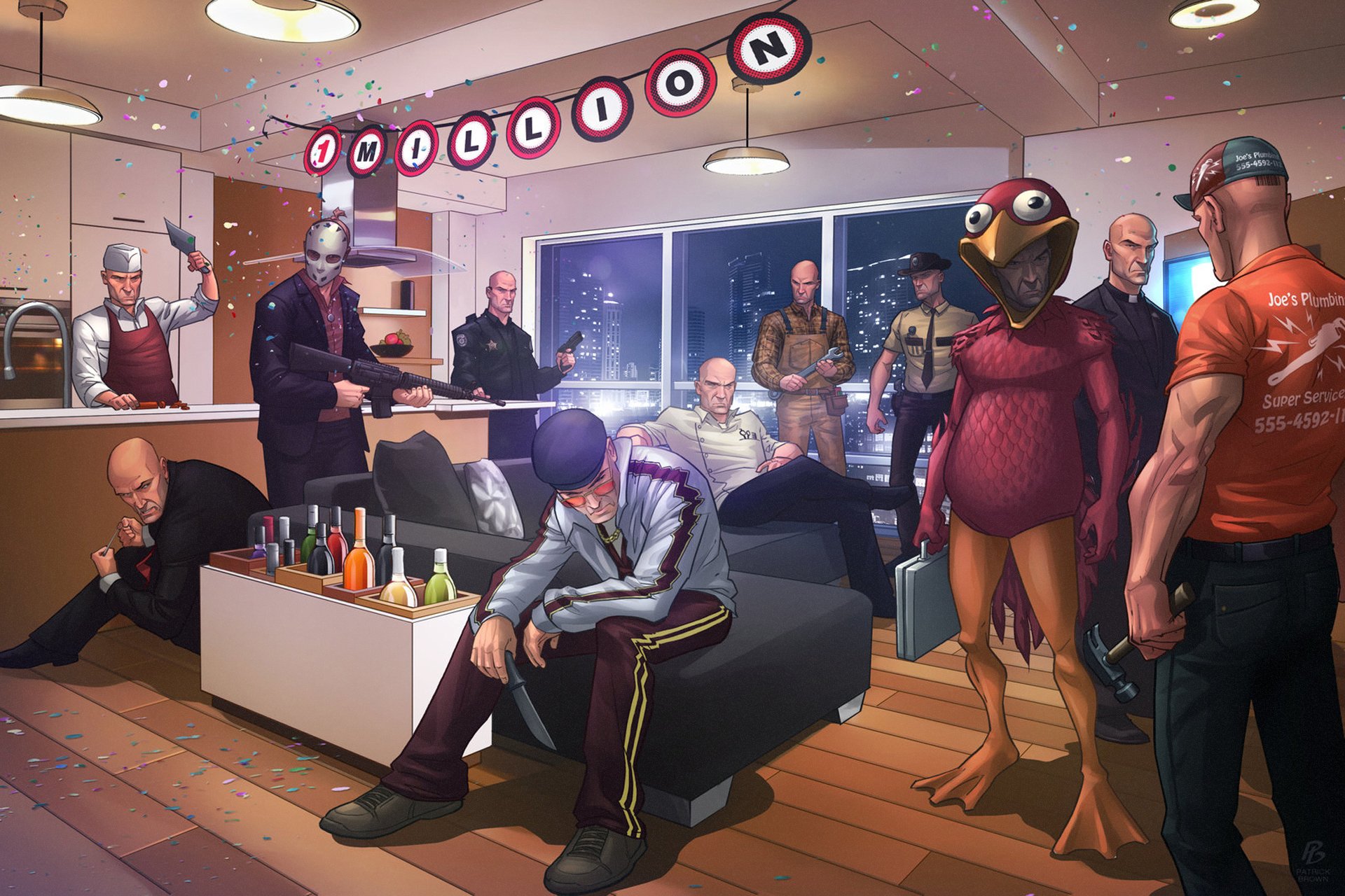 hitman 1 million fans celebration patrick brown killer