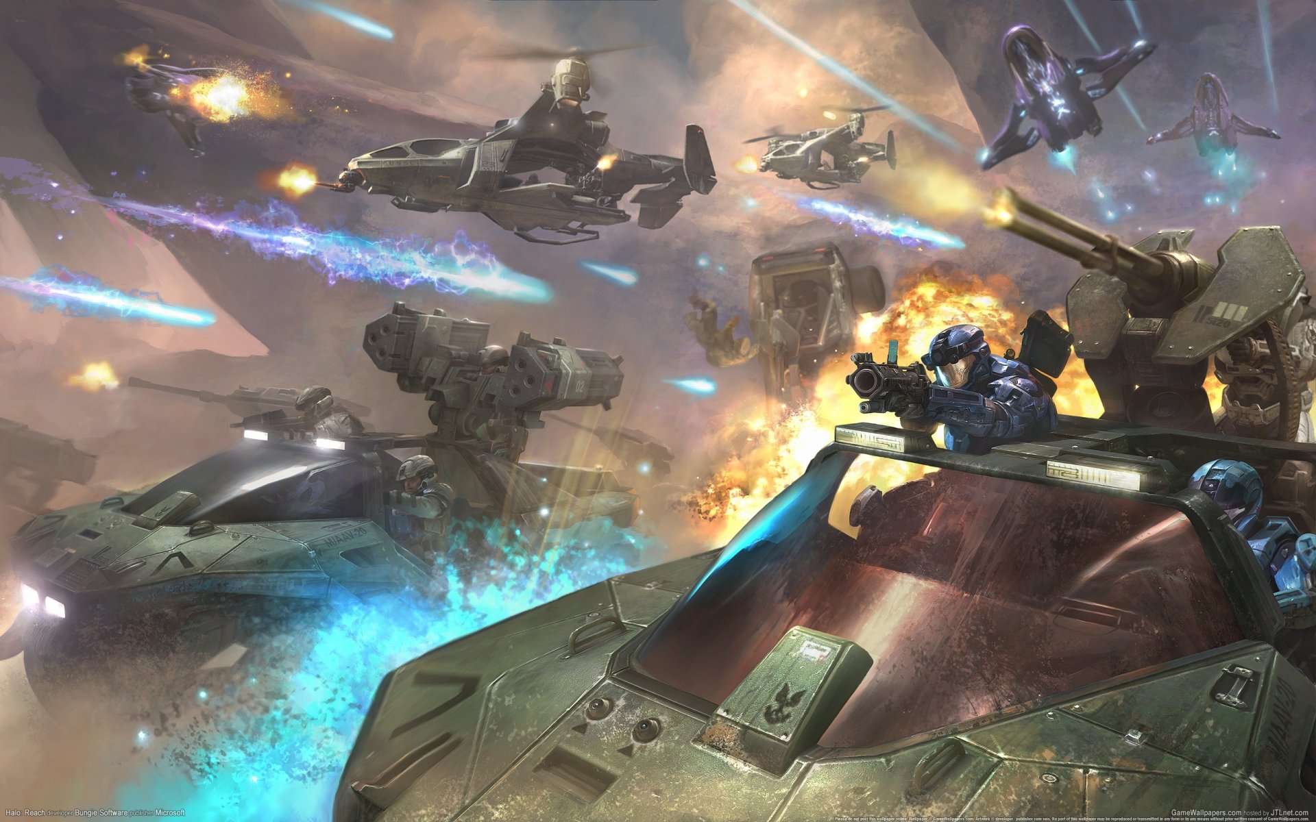 halo: reach game wallpapers sci-fi future spaceships fire alien world planet halo world rings alien planet space fantasy landing marines men of the arrow covenants brainstorm ships fight weapon explos