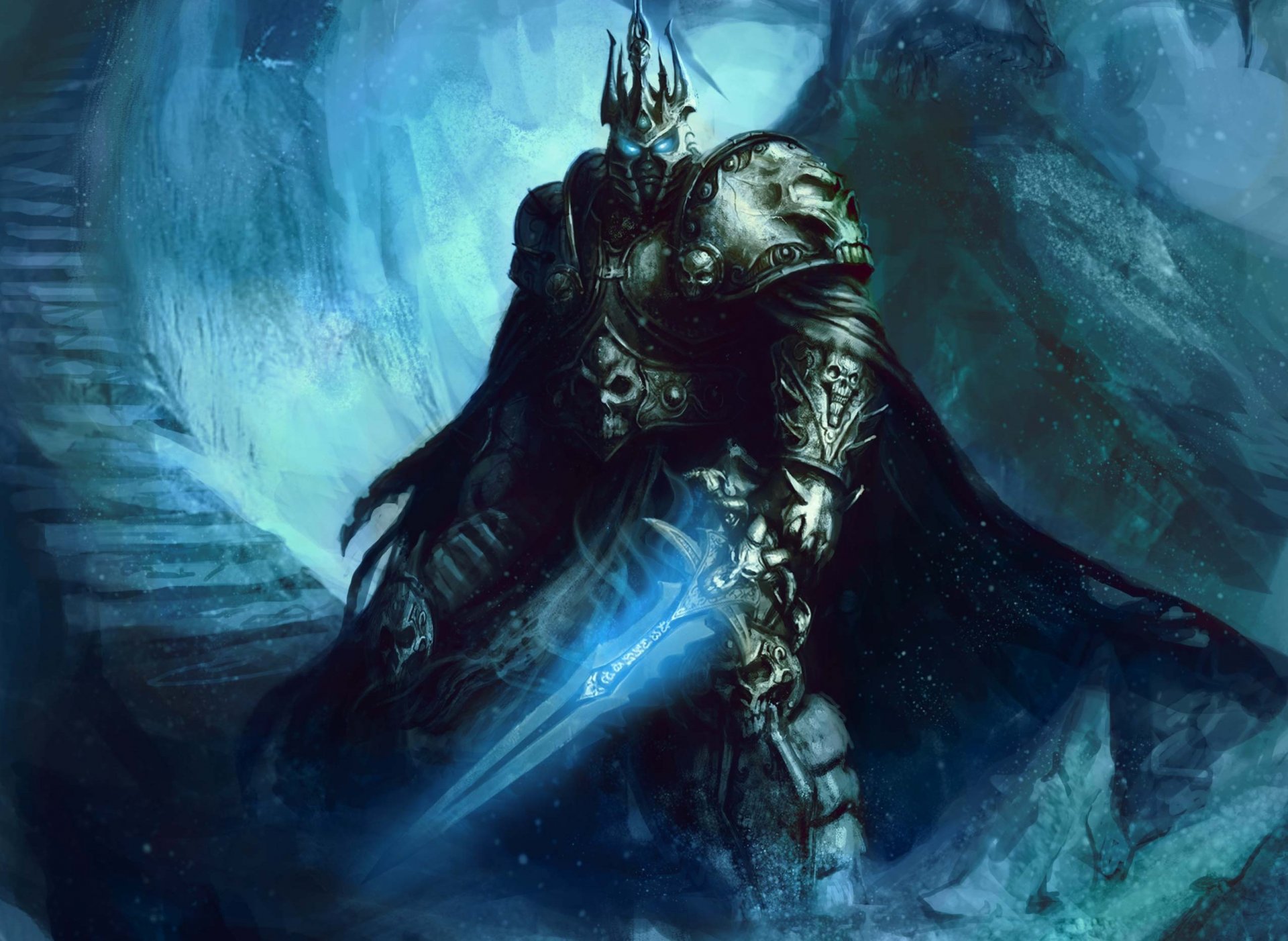 world of warcraft wow fanart lich king arthas helmet sword degree armour