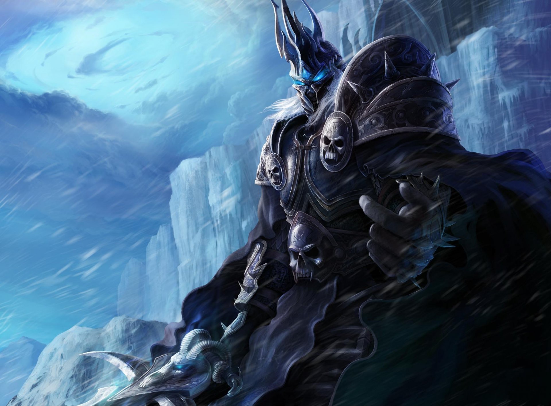 warcraft world of warcraft wow lich king artas menethil arthas menethil the lich king frostmourne sword armour northrend next winter cool