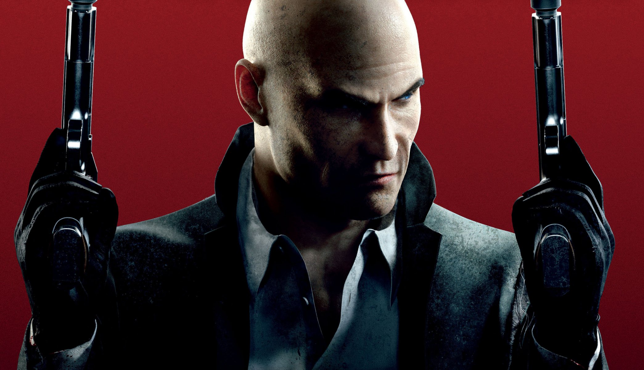 hitman: absolution assassin agent 47 forty-seventh bald gloves jacket weapon silverballer blood