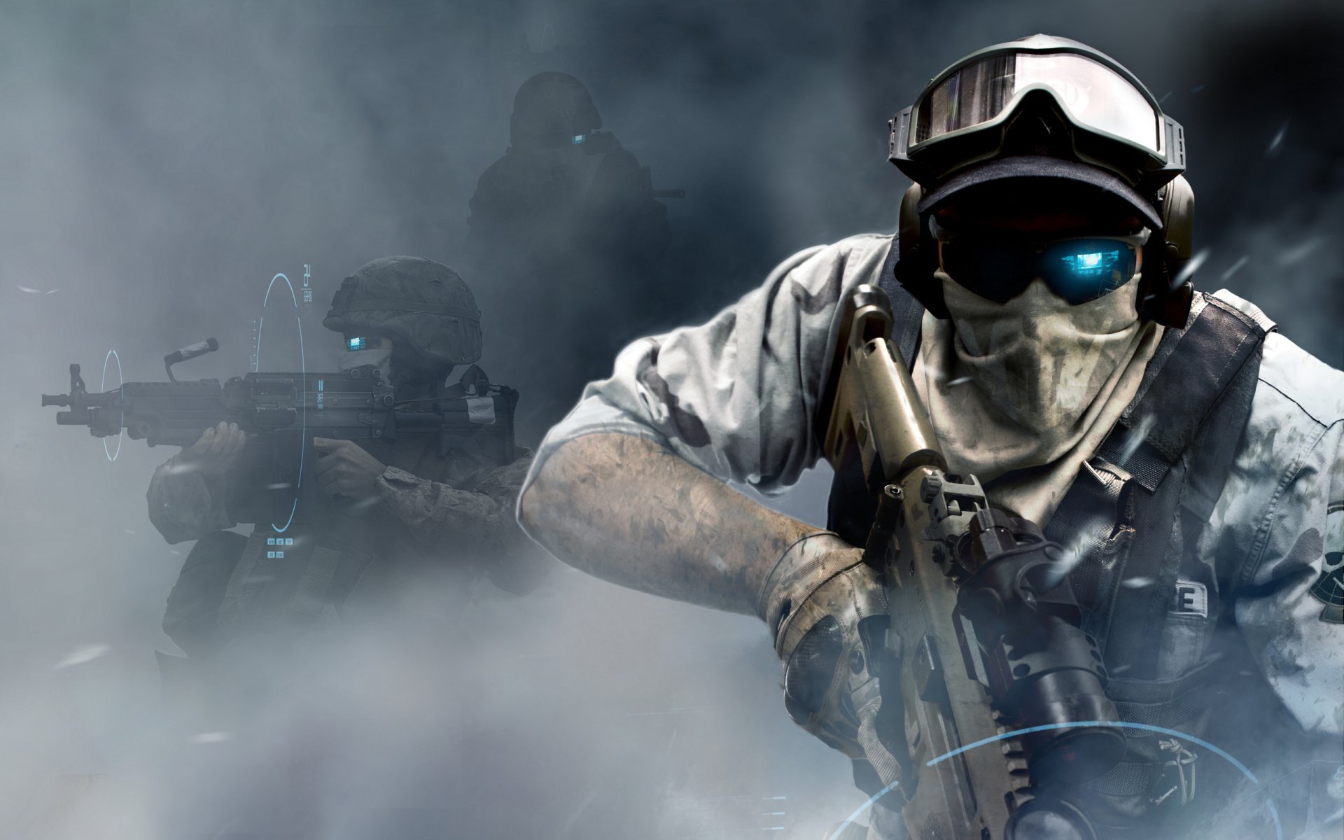 tom clancy's ghost recon future soldier smoke detachment men war future machine gun machine sunglasses