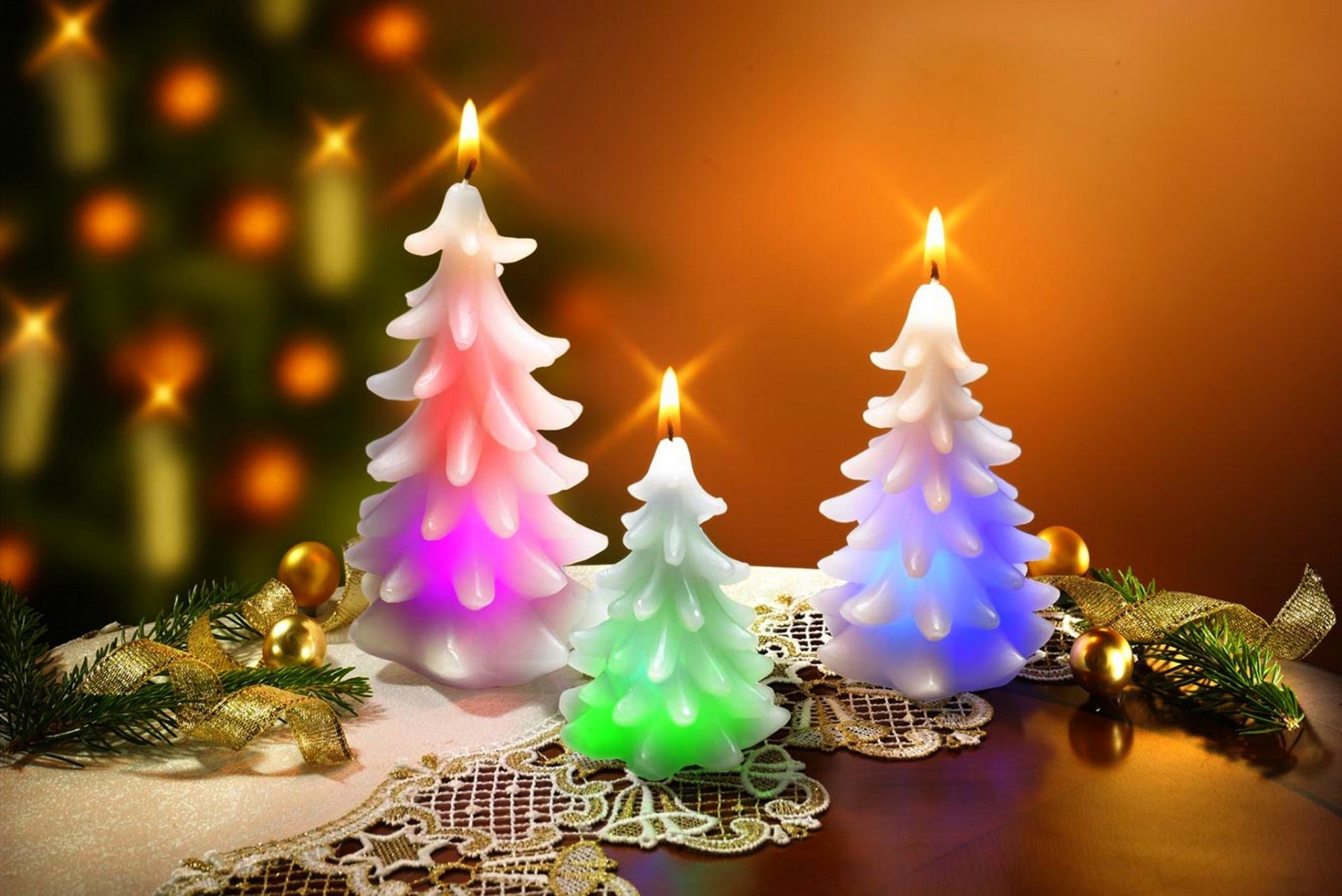 new year christmas candle finishing tapes balls decoration ribbon holiday happy new year merry christmas