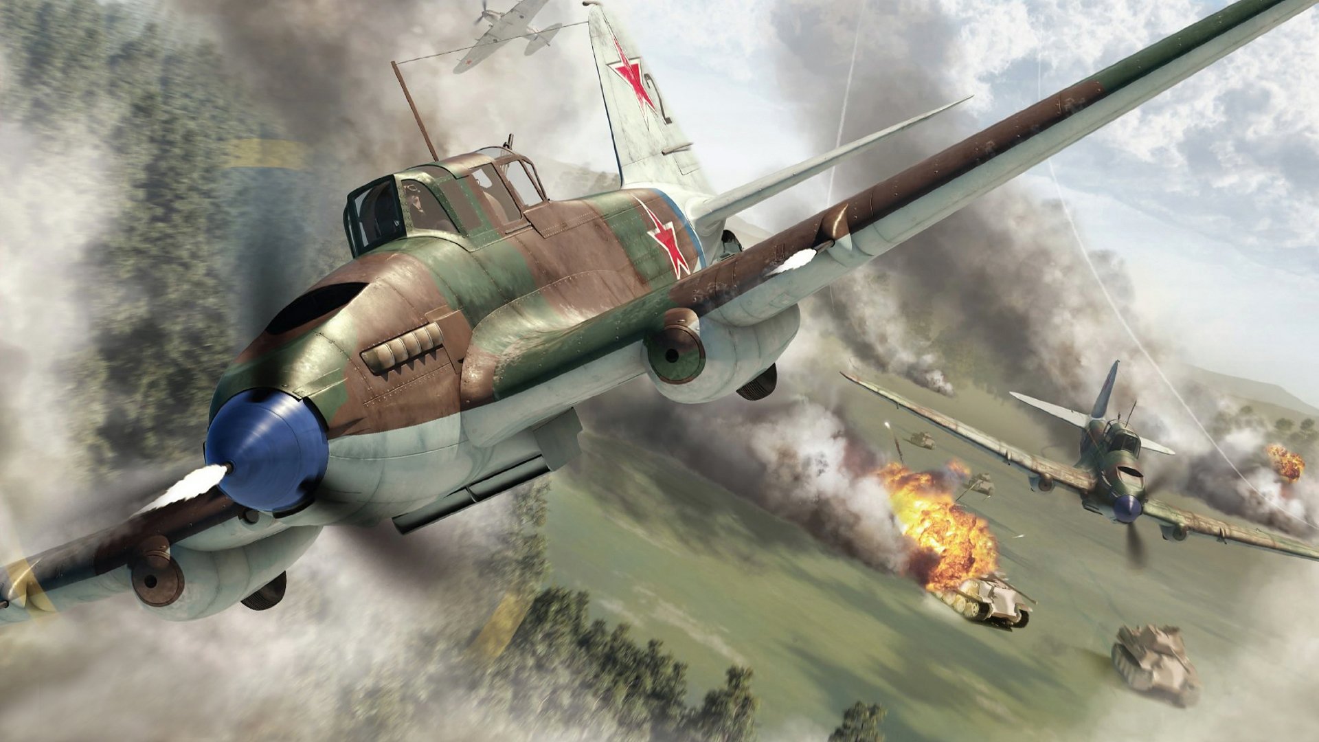 art plane il- 2 attack double variant is the mass battle to history flying tank link column germany tanks panther 1944 . bob ww2.