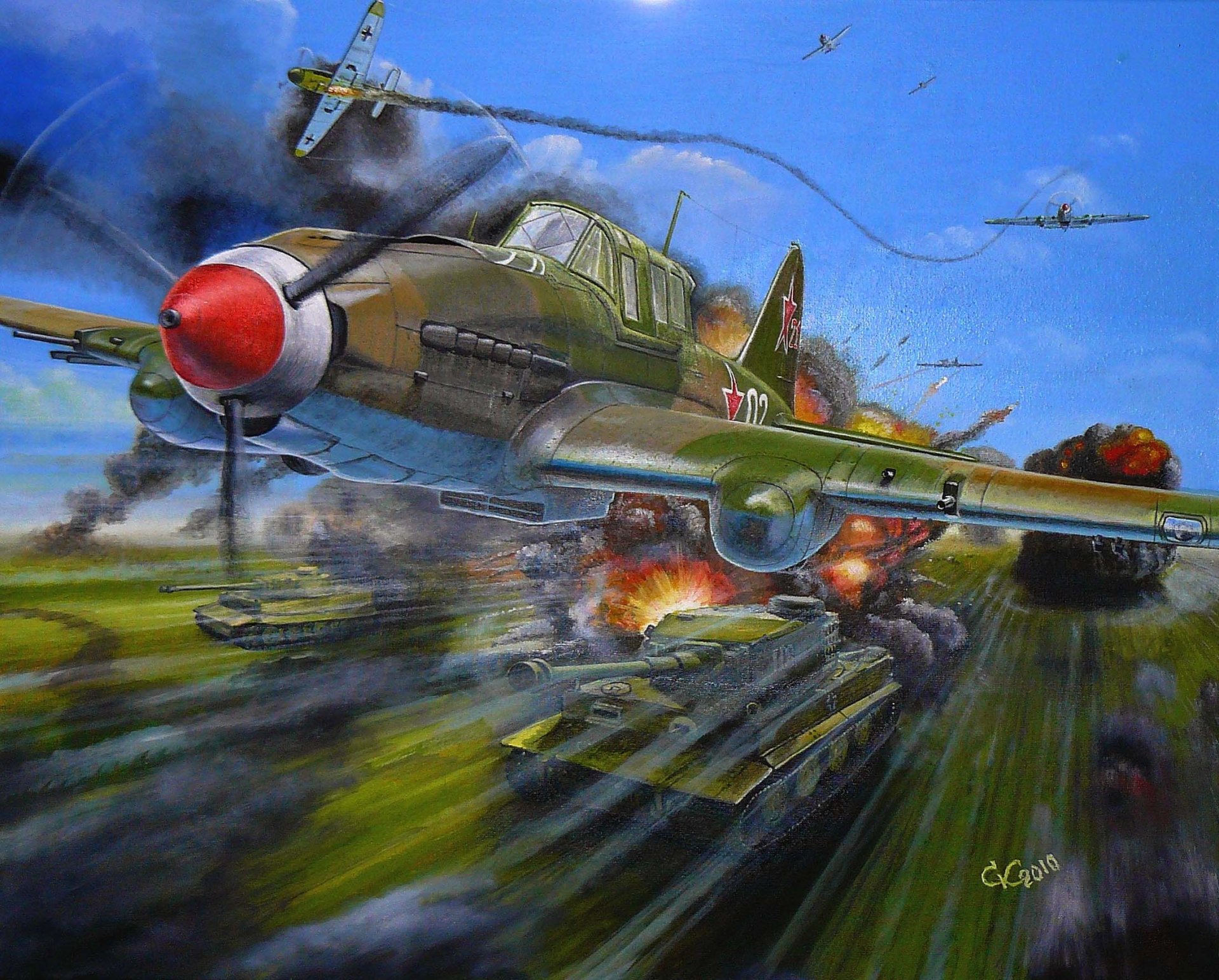 art plane il- 2 soviet attack bob new to okb- 240 under guidance ilyushin is the mass battle history moniker flying tank soviet air force receives part fight kursk arc airstrike german column ww2.