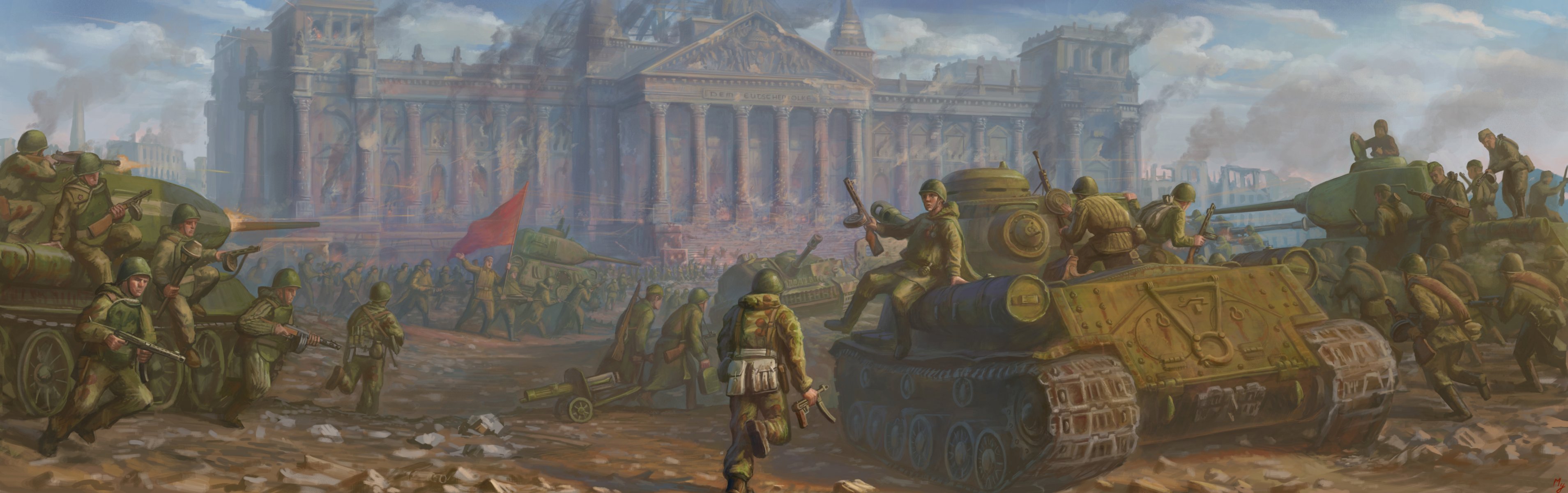 reichstag 1945 red army berlin the army tanks men art war battle soviet union victory the great patriotic war the second world war
