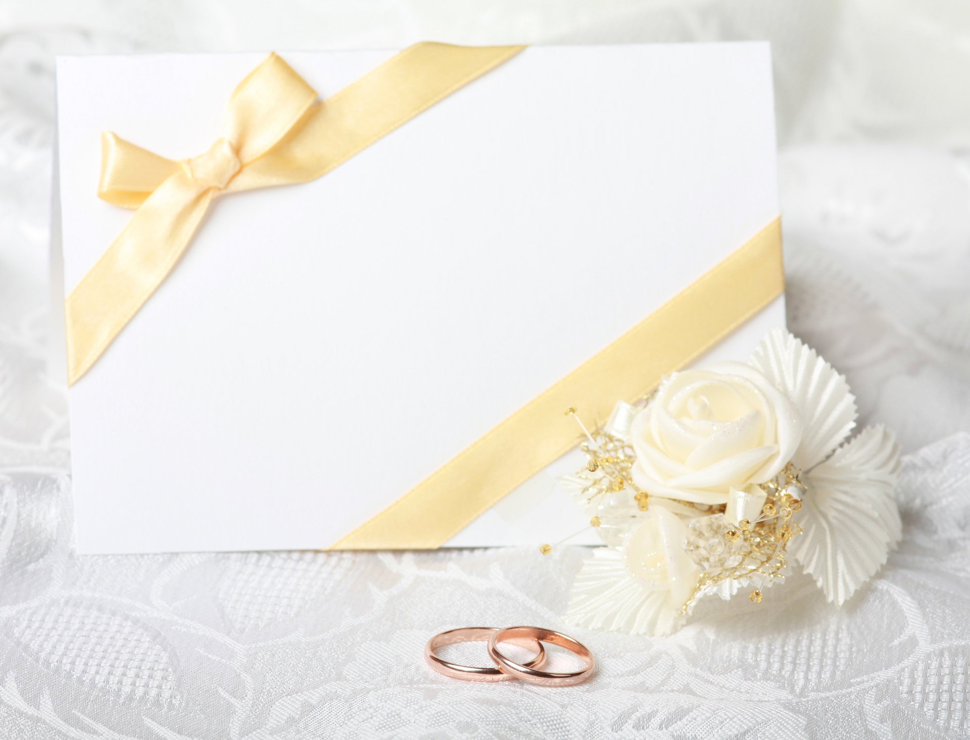 wedding rings flower card flowers greeting card