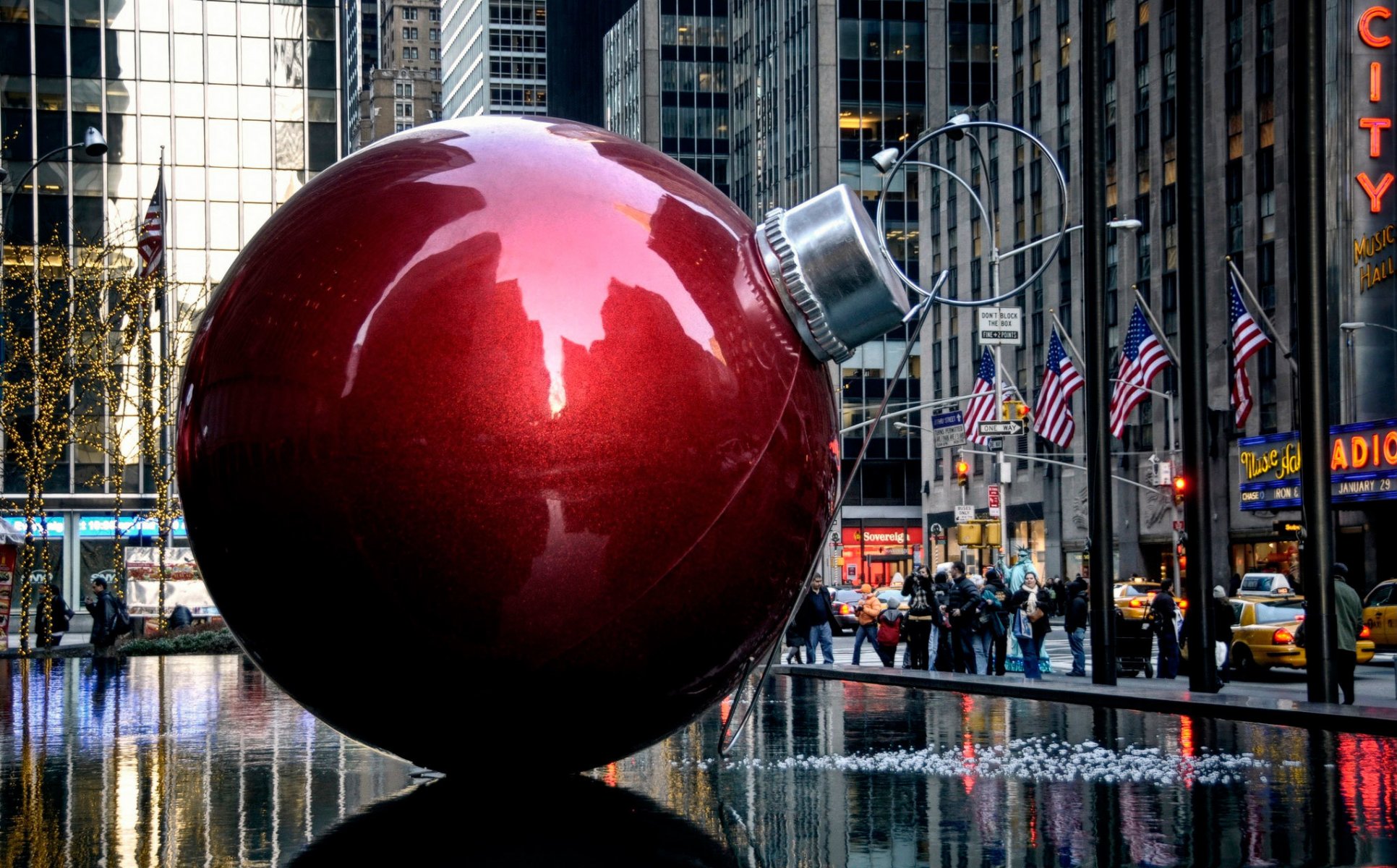xmas decoration new york ball christmas