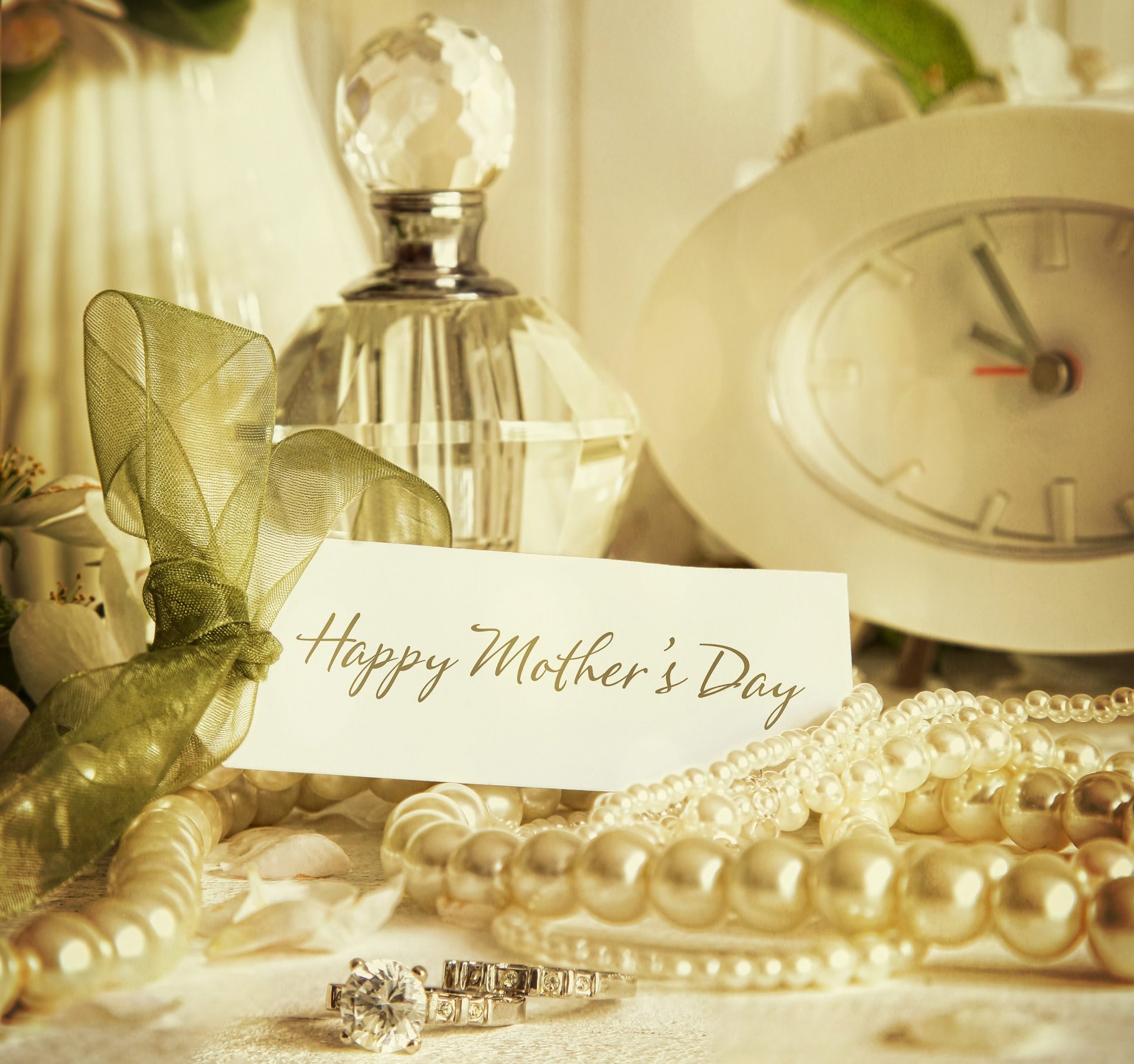 mother's day greeting perfume pearl watches