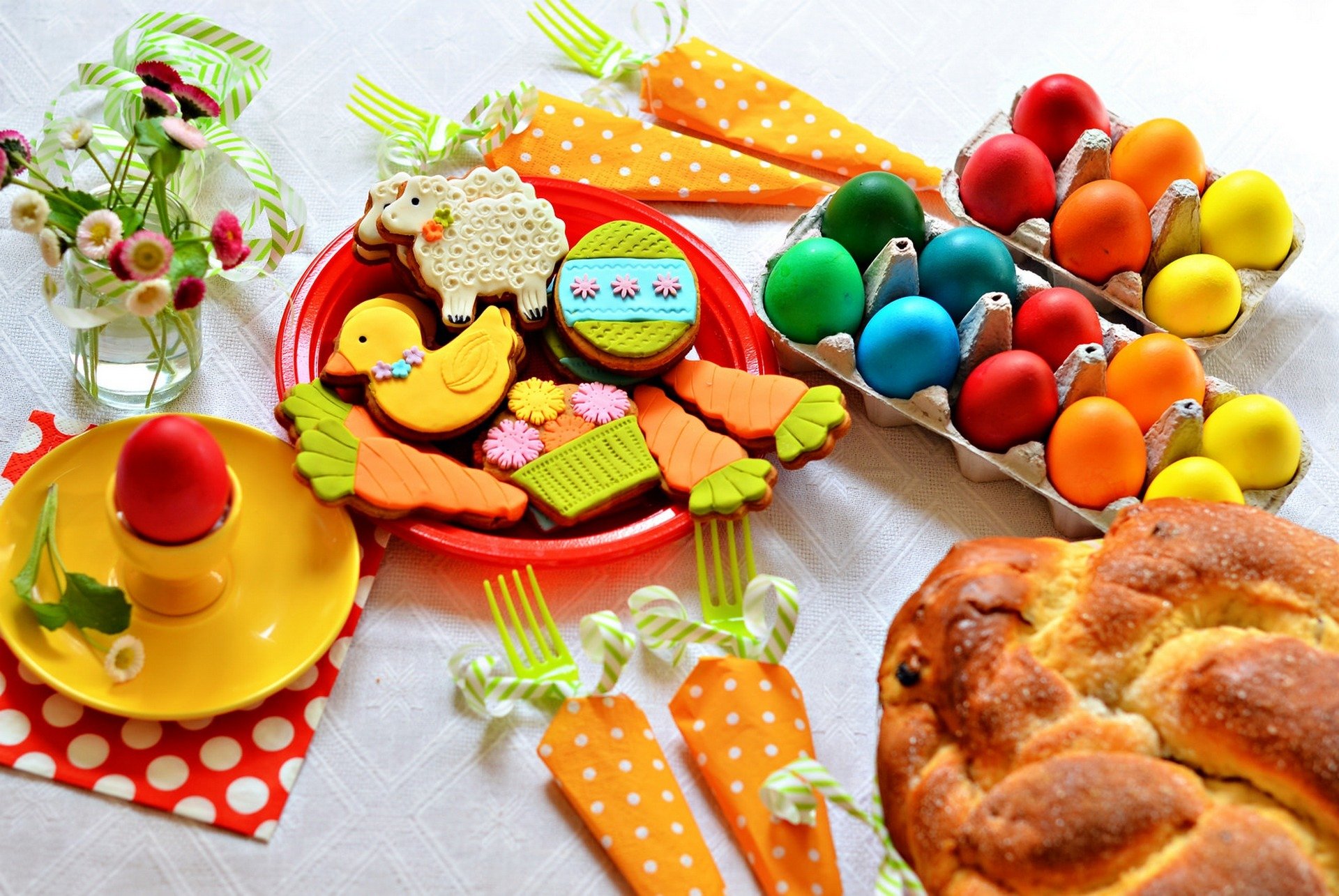easter holiday cake cookies eggs flower