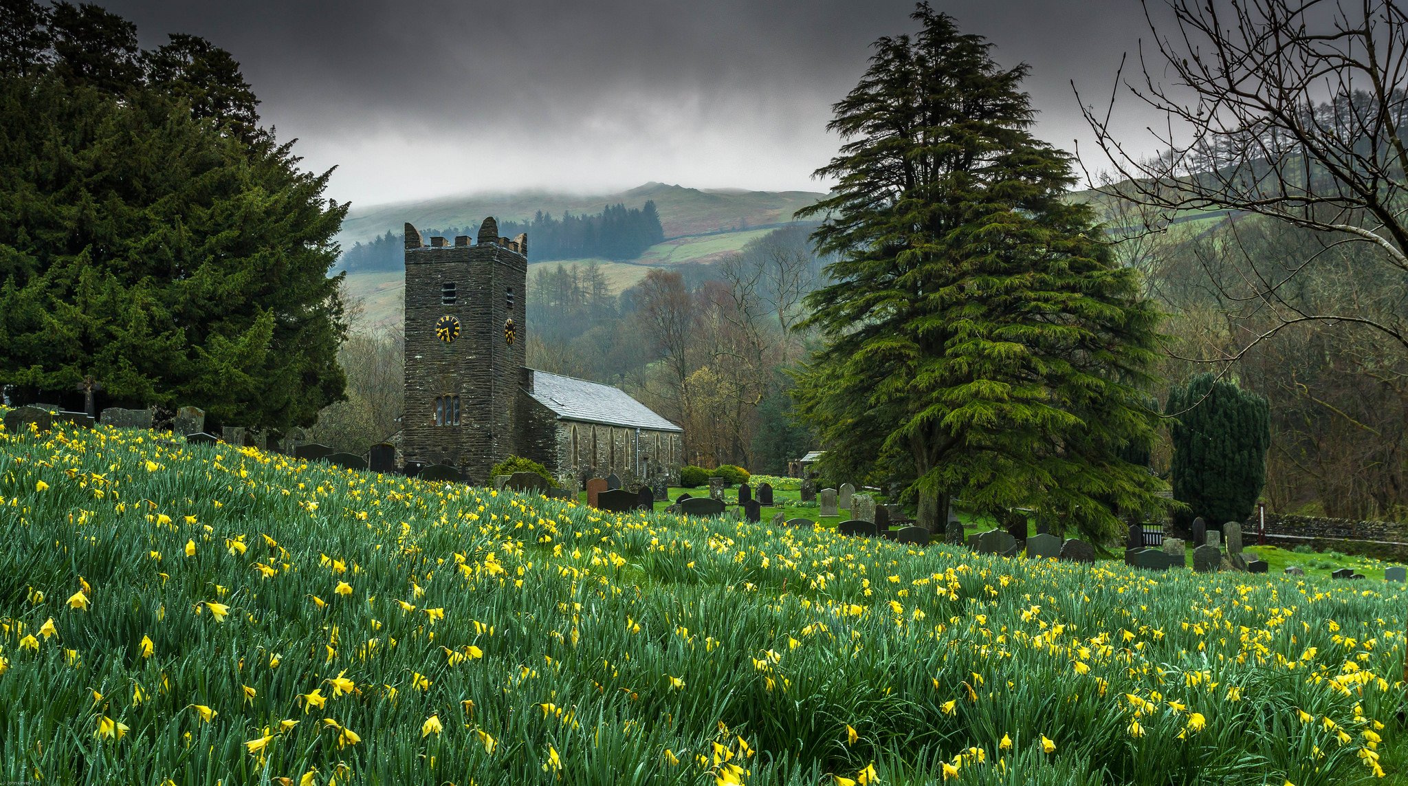 the chapel nature tree watches meadow flower chapel trees clocks flowers background wallpaper widescreen full screen hd wallpapers fullscreen