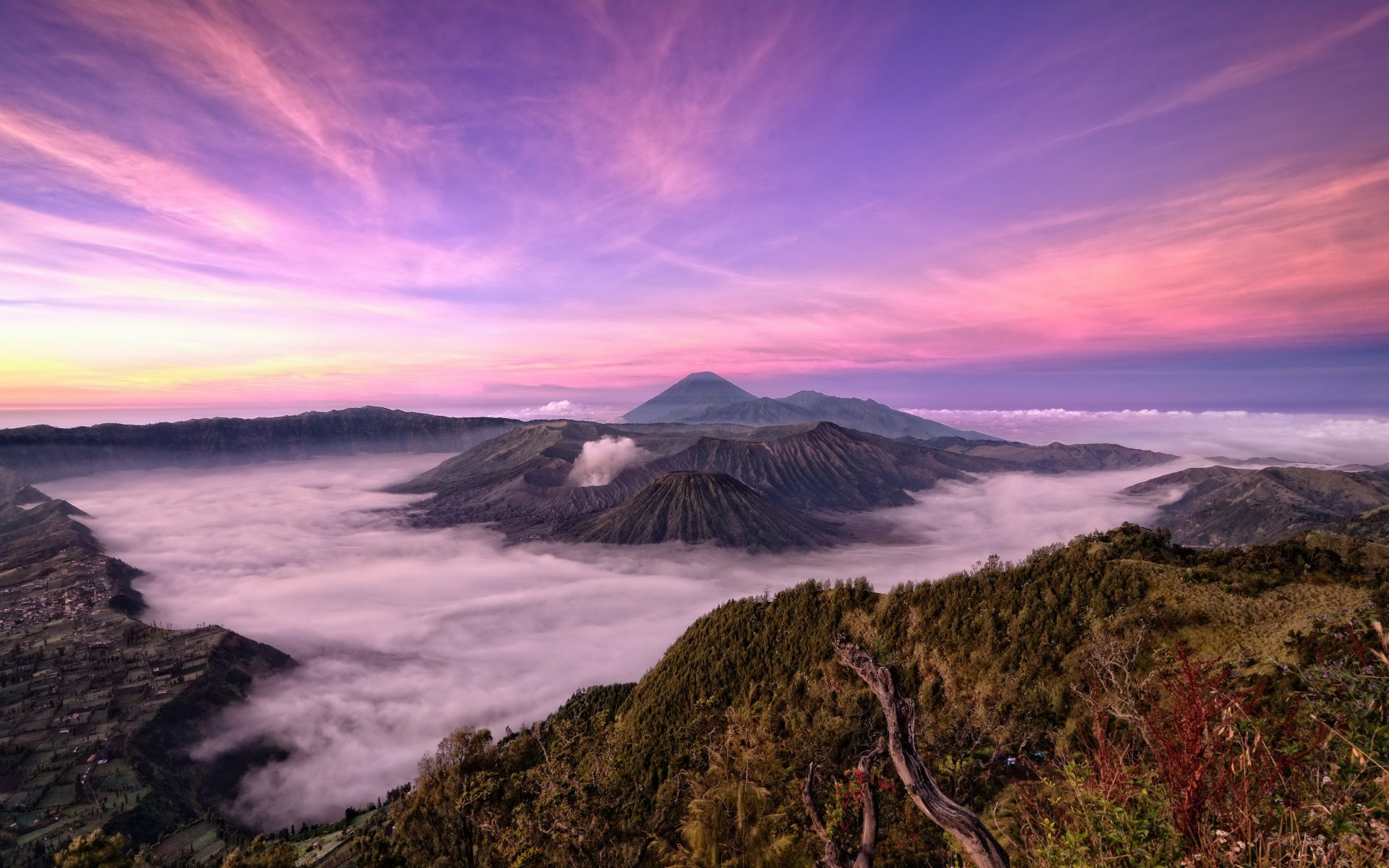 indonesia taman nasional bromo tengger semeru nature mountain sky landscape