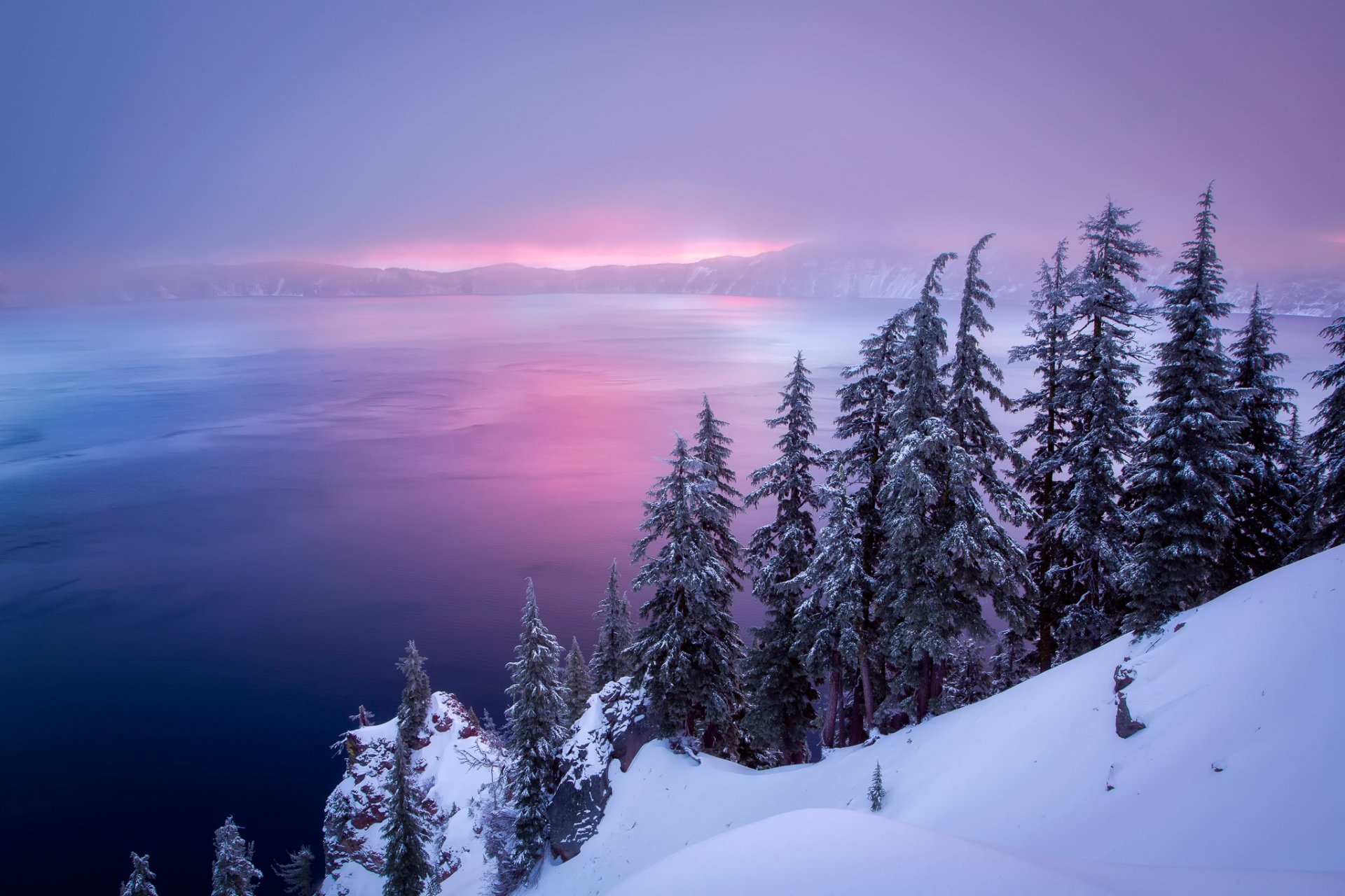 oregon winter lake