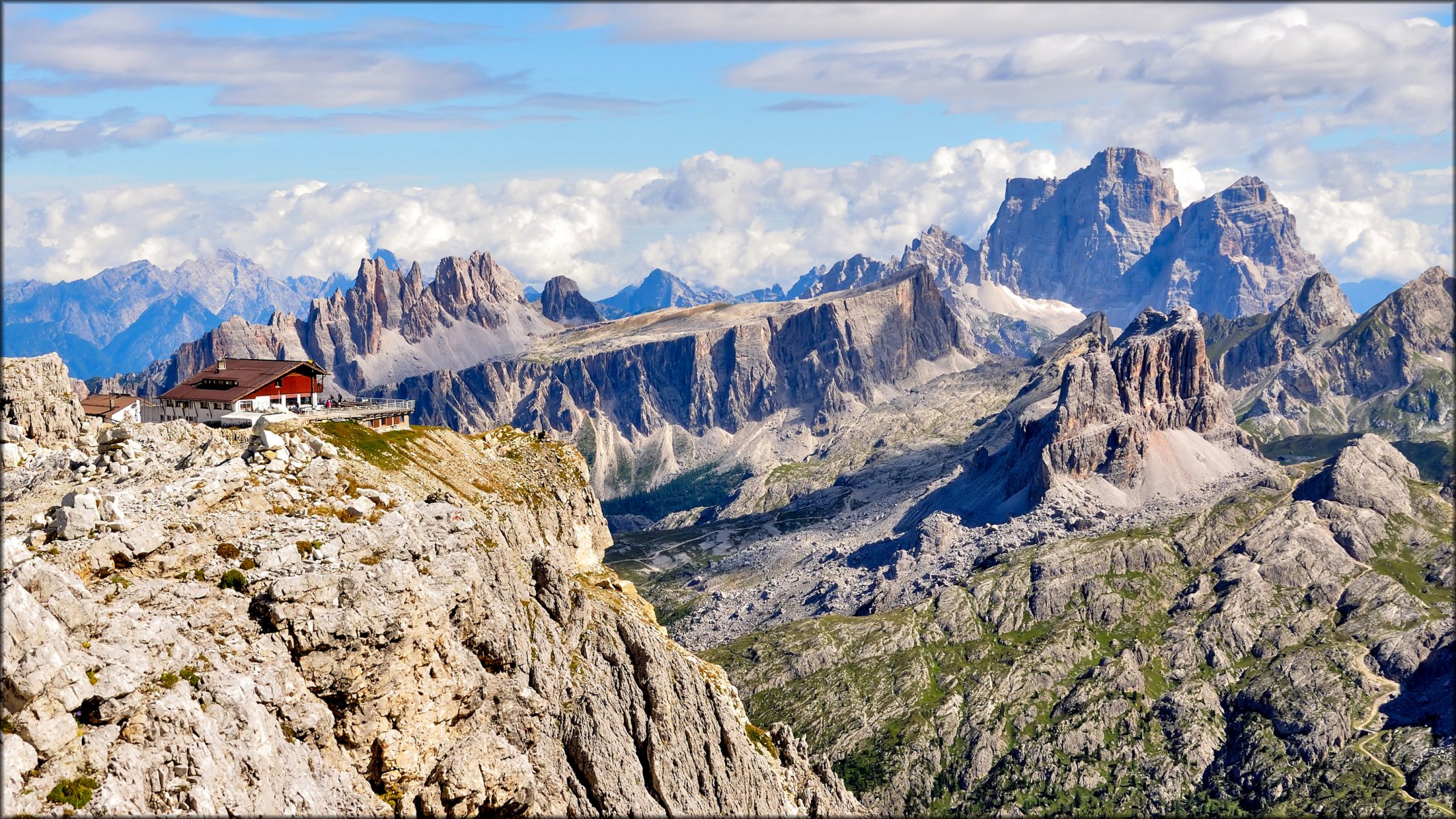 italy dolomites parco nazionale delle dolomiti bellunesi sky clouds mountain house hotel rock